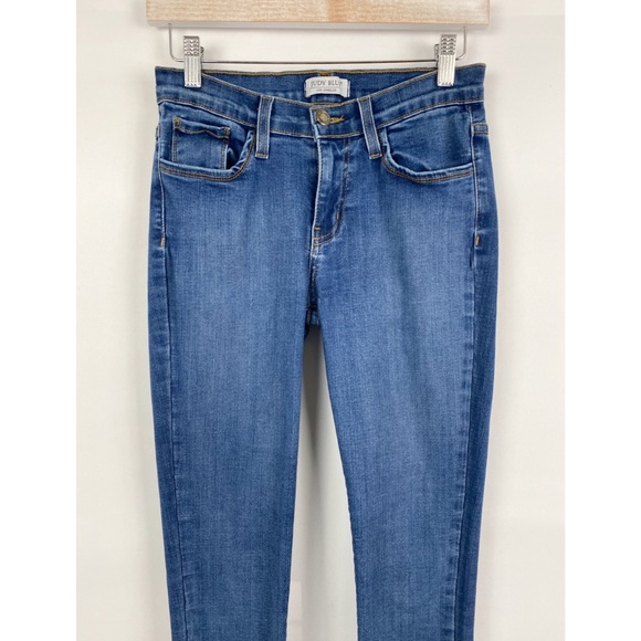 Judy Blue Basic Clean Stretch Denim Skinny Jeans, Dark Wash - Size 28 - Picture 2 of 9